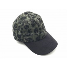 Lucky Brand Mujers Army Olive Green/ Black Embroidered Floral Baseball Hat Cap 191671133781 eb-81161752